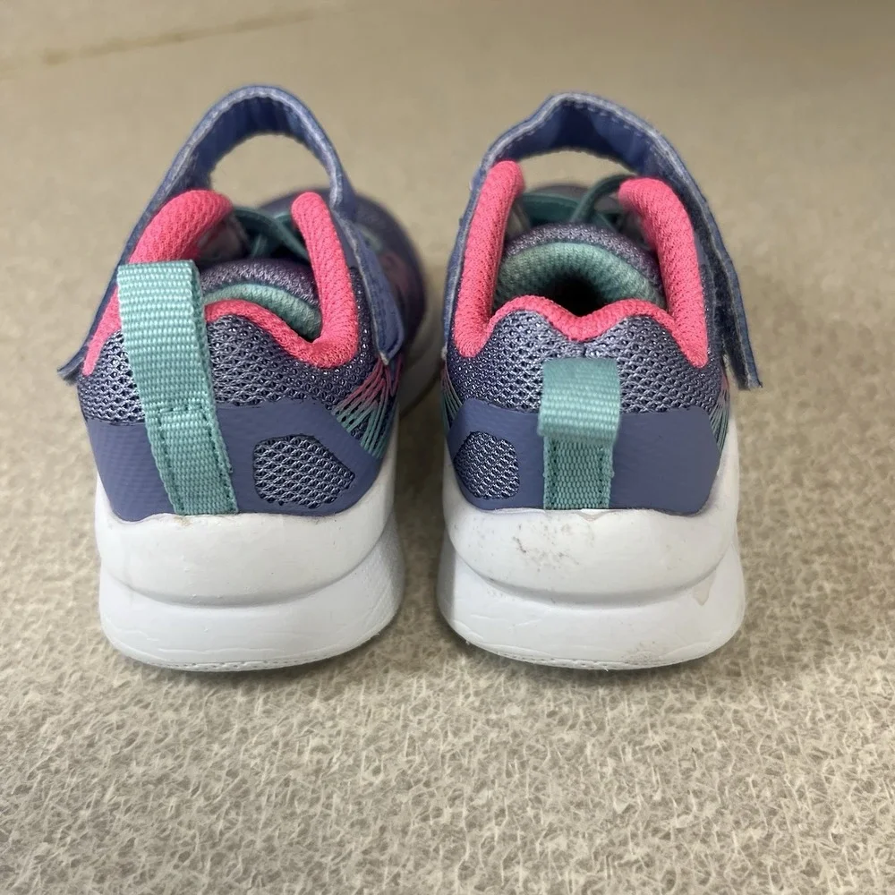 Skechers Kids Microspec Bold Delight Multicolor Shoes Size 5 Little Girl Toddler